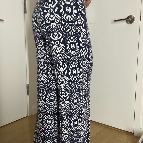 RALPH LAUREN - Vintage Wide Leg Patterned Pant (Size S) (LIGHTLY USED) - Picture 4 of 5